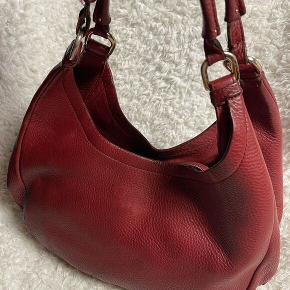 Cole Haan Red Leather Hobo Bag - Picture 4 of 13